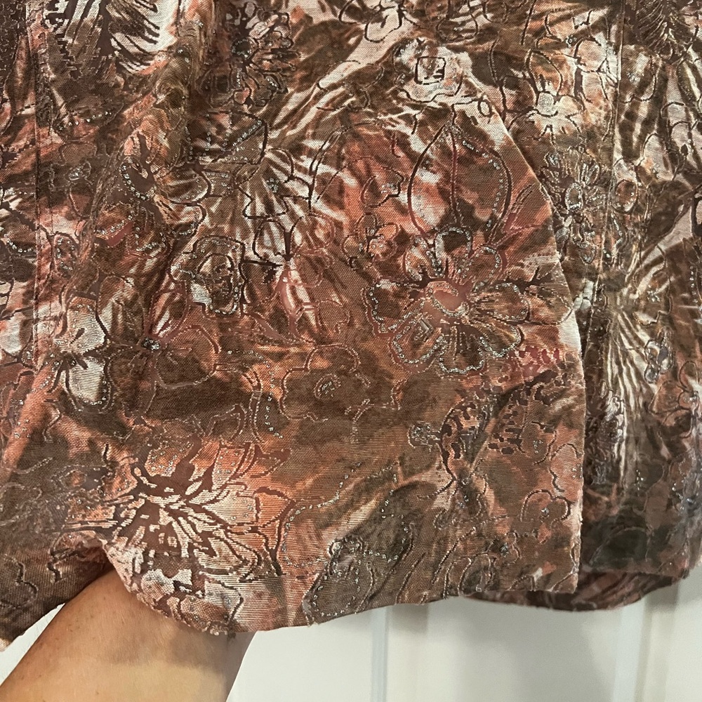 Ruby Rd. Earthy Tones Button-Up Blouse - Picture 6 of 7